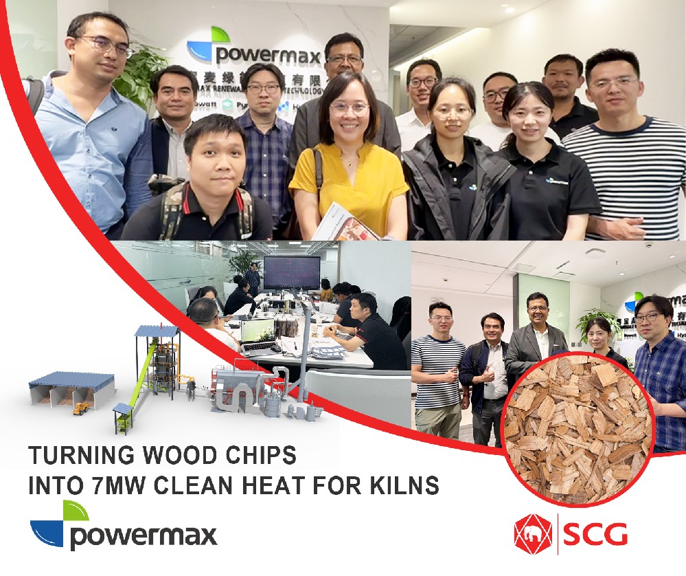 泰国客户考察Powermax生物质气化技术共探7MW窑炉清洁供热方案